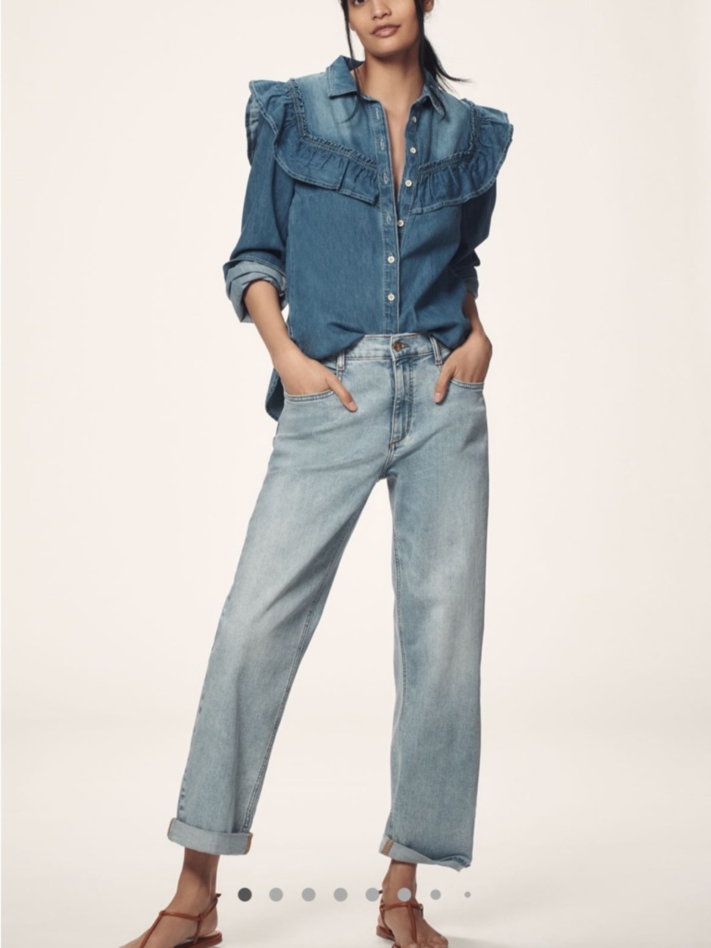 Pilcro Baggy Slim Boyfriend High-rise Relaxed Jeans, 28